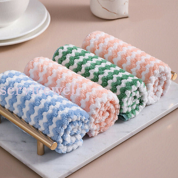 NEW Microfibre Cloth Rag Bulk Car Kitchen Glass Cleaning Towel Super Absorbent