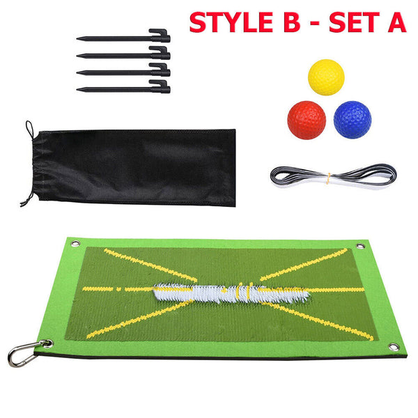 The Indoor Casual Golf Game Set Chipping Golf Game Mat with 20 Grip Golf Balls