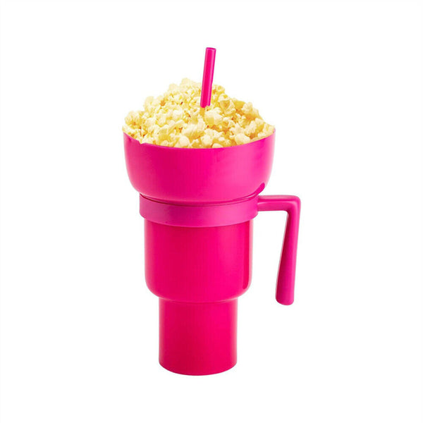 1/2x Stadium Tumbler Popcorn Cup Snack Cup Multifunctional Cup 1000ml NEW AU