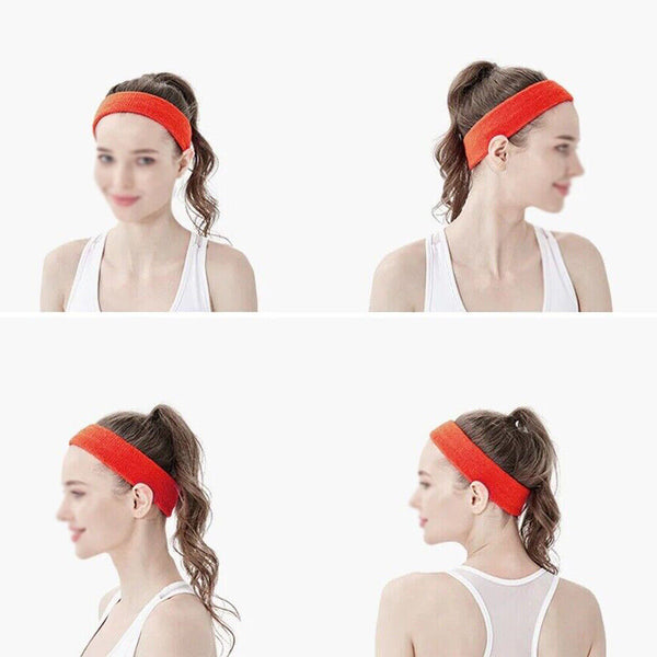 1/2x Sports Headband Head Sweat Bands Running SweatBand Workout Yoga Unisex