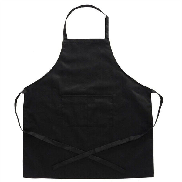 10x Plain Apron Bib Washable Pocket Butcher Waiter Chef Kitchen Cooking Craft