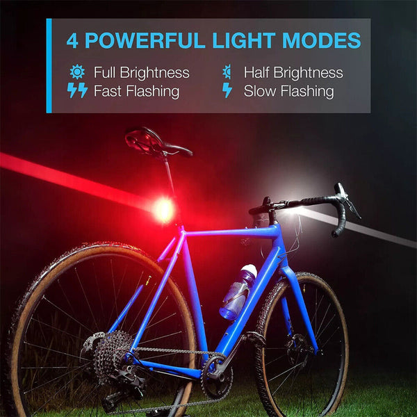 Rechargeable Bike Light Set LED Bicycle Lights Waterproof Headlight Front Rear