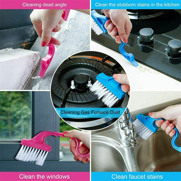 Crevice Groove Cleaning Brush Trench Window Door Cleaning Gap Dust Cleaner Slide