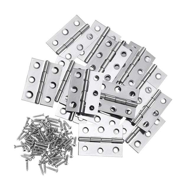 UP TO 20Pcs Stainless Steel Butt Hinges Door Window Cabinet Bearing Hinges new