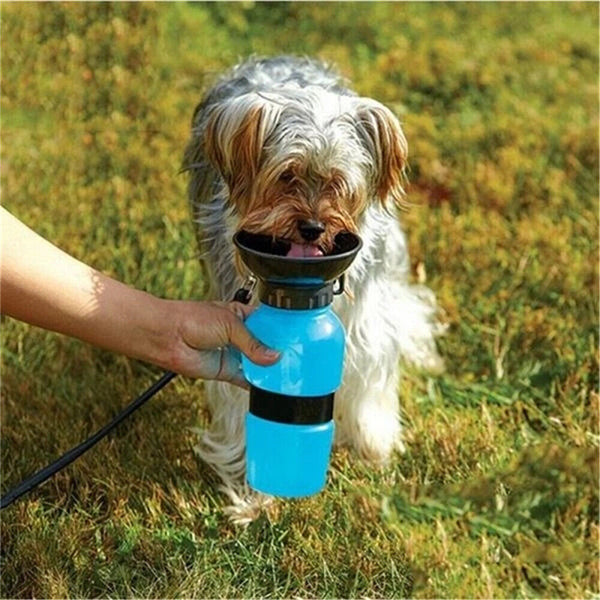 500ml Dog Cat Water Drinking Bottle Detachable Travel Cup Portable Pet Feeder AU