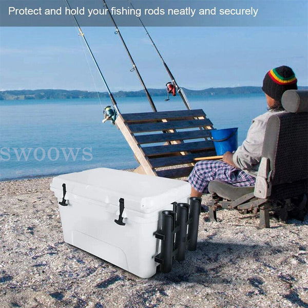 3 Tube Fishing Rod Holder Bracket Boat Kayak Rod Rack Mounted Fishing Rack AU