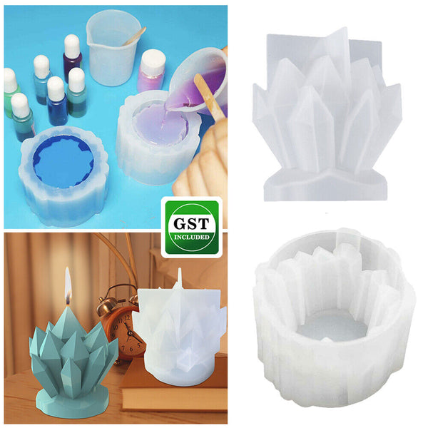 3D Iceberg Shap Candle Mold DIY Silicone Candle Holder Mould Resin Epoxy Casting