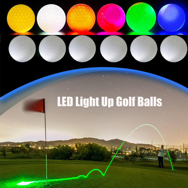 UP10 Luminous Night Golf Balls LED Light Up In The Dark Bright Reusable LongGlow