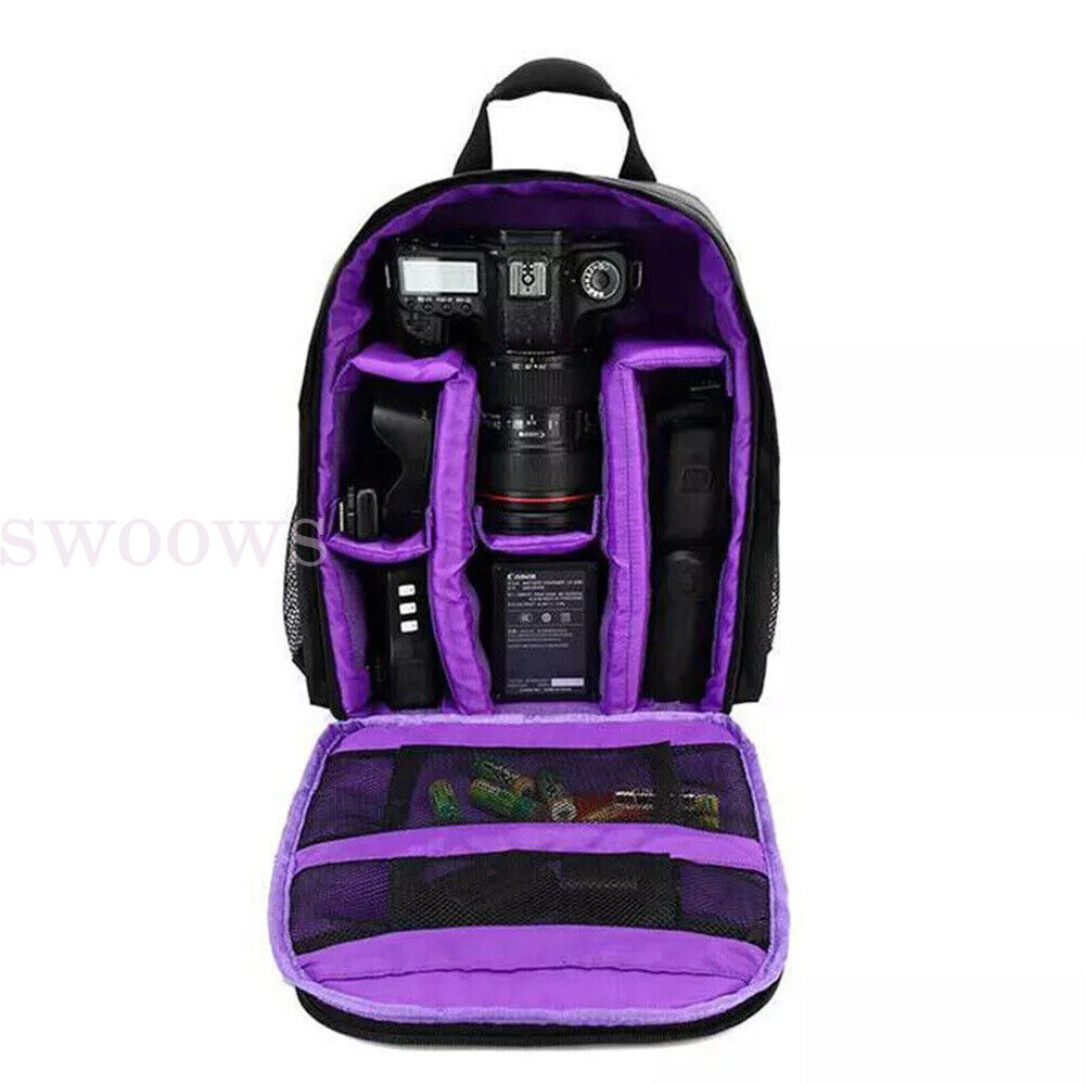 Waterproof Camera Backpack Soft Case Bag  Rucksack For Canon Nikon Sony DSLR AU