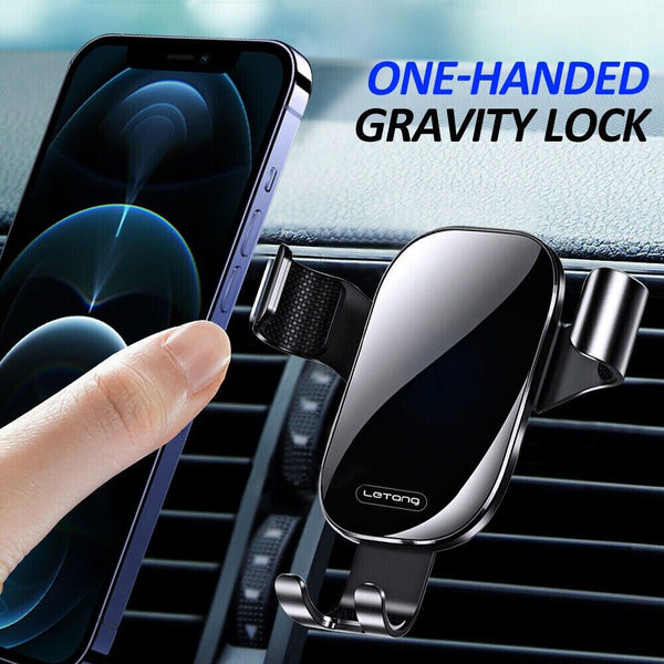 Universal Gravity Car Phone Stand Grip Cradle Air Vent Mount Holder For Mobile