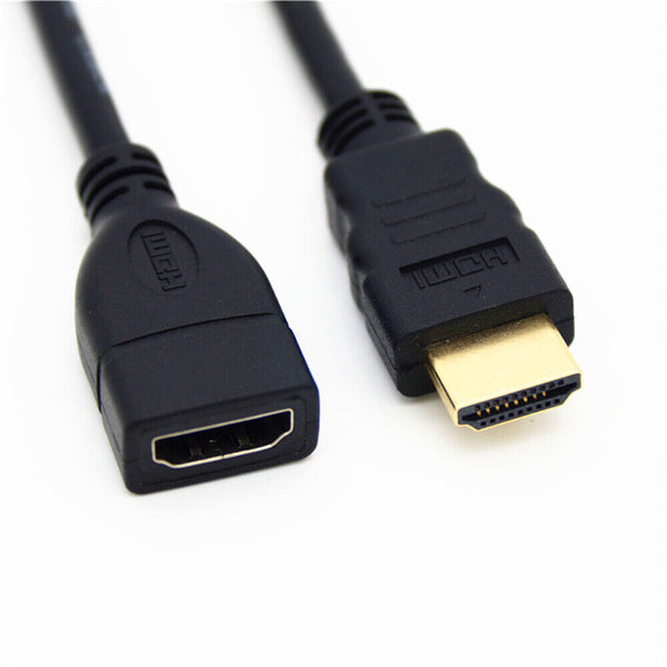 0.5M/1M HDMI Extension Cable Male to Female Lead v2.0 3D 4K For PS4 Xbox HDTV