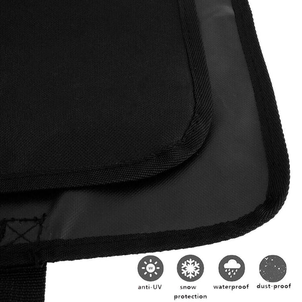 600D Heavyduty Caravan Drawbar Tow Hitch Cover Camper Trailer Black With Buckle