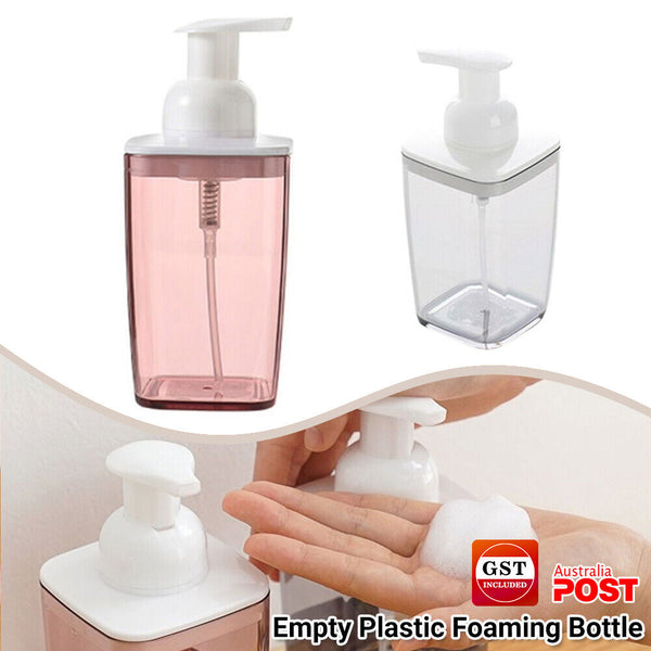 Empty Plastic Foaming Hand Soap Bath Dispenser Foam Pump Liquid Bottle Kitchen