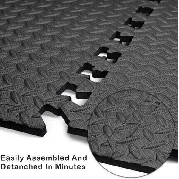 4-24x Interlocking Heavy Duty EVA Foam Gym Flooring Mat Tiles Kids Playmat