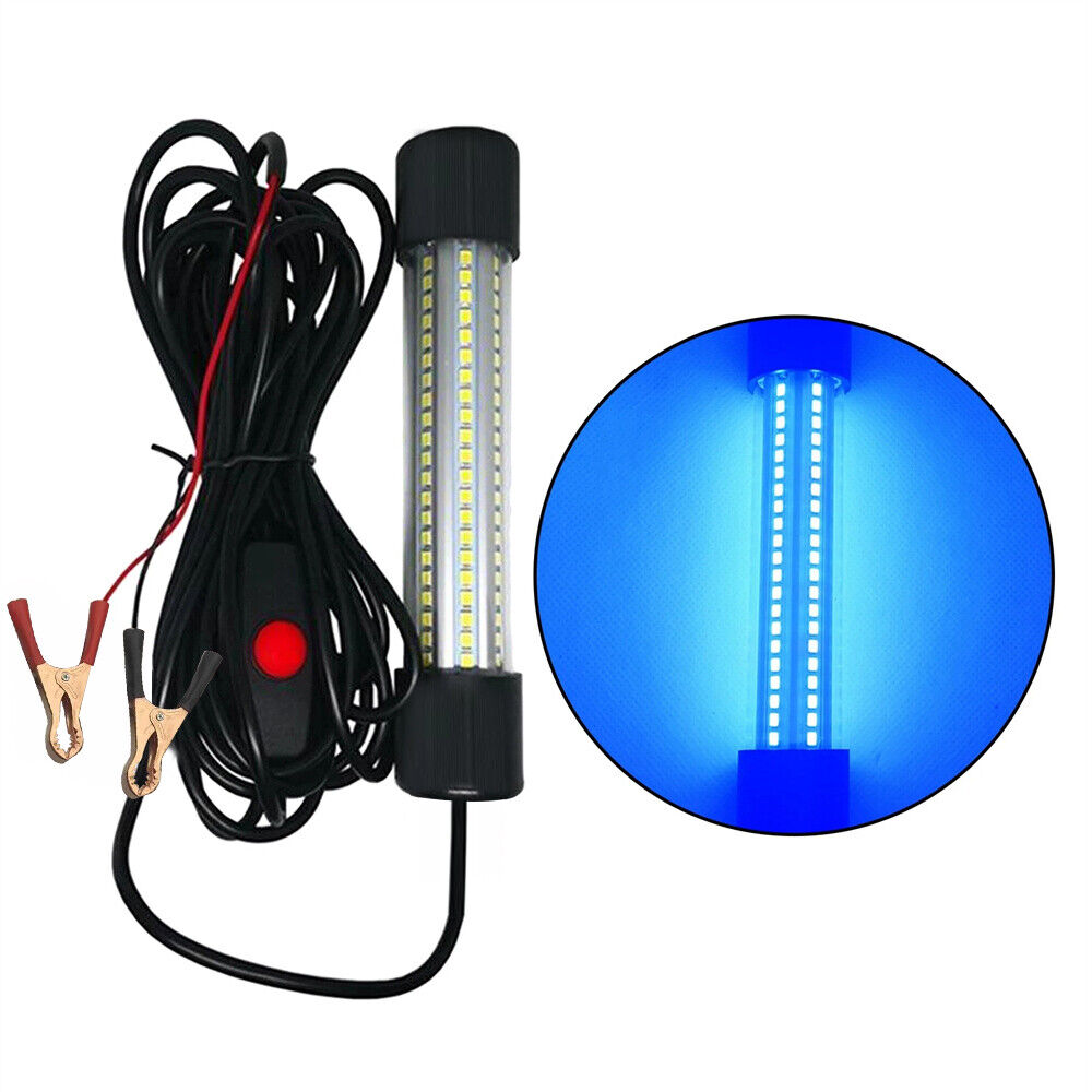 1200LM 12V LED Underwater Fishing Light Stick Squid Prawn Fish Attract Lamp OZ