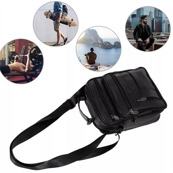 Retro Men's Leather Shoulder Messenger Bag Crossbody Satchel Travel Man's Bags