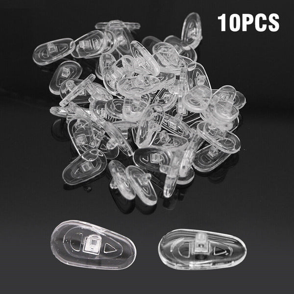 10/20X Push-in Glasses Nose Pads Soft Silicone Eyeglasses Replacement Nose Piece