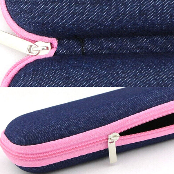 1-3x Portable Zipper Eye Glass Sunglasses Shell Hard Case Protector