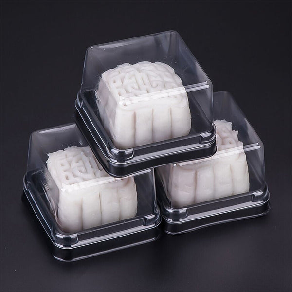 50pcs Square Moon Cake Dessert Mooncake Packaging Box Container AU Size S/M/L