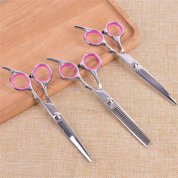 7" Professional Pet Dog Grooming Scissors Shear Hair Cutting Set Curved Tool