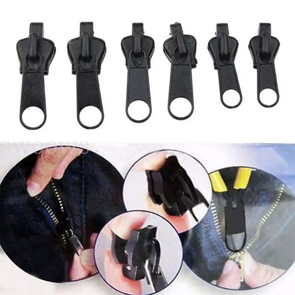 6/12Pcs Universal Instant Fix A Zipper Repair Replacement Zip Sewing Kit NEW