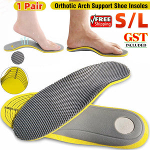 1/2Pairs Men/Women Shoe Insoles Arch Support Pain Relief Orthopedic Inner Sole