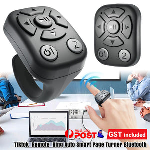 Tiktok Remote Ring Auto Camera Shutter Smart Page Turner Bluetooth Scrolling