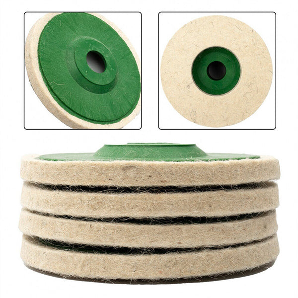 UP20x 4/5Inch Wool Felt Polishing Wheel Pad Buffing Polishing Disc ForRotaryTool