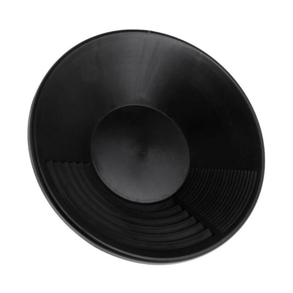Gold Turbo Pan 38cm Black Plastic Gem Fossicking Panning Prospecting Detector AU