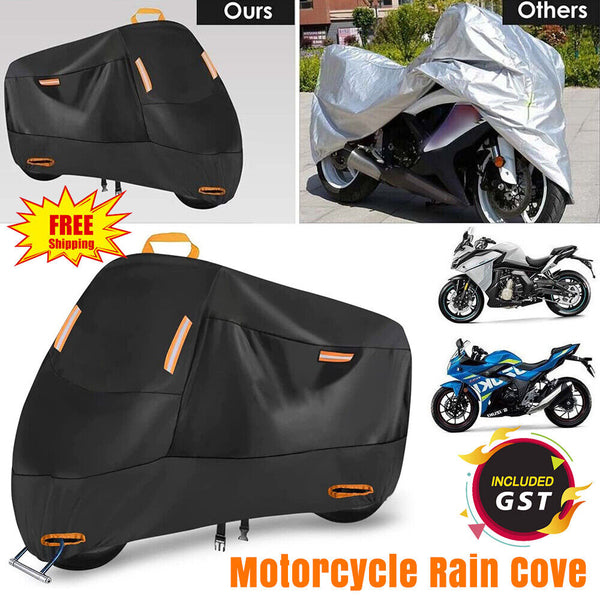 XXL Waterproof Motorcycle Motorbike Cover Outdoor Rain Dust UV Protector