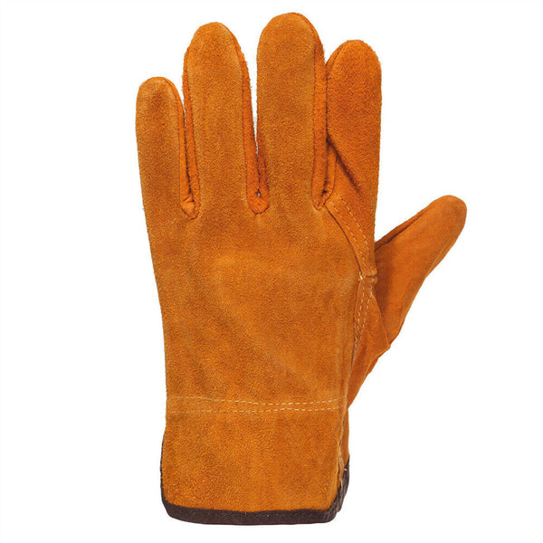 Welding Work Gloves Cowhide Leather Welder Protection Thorn Proof Heat Resistant