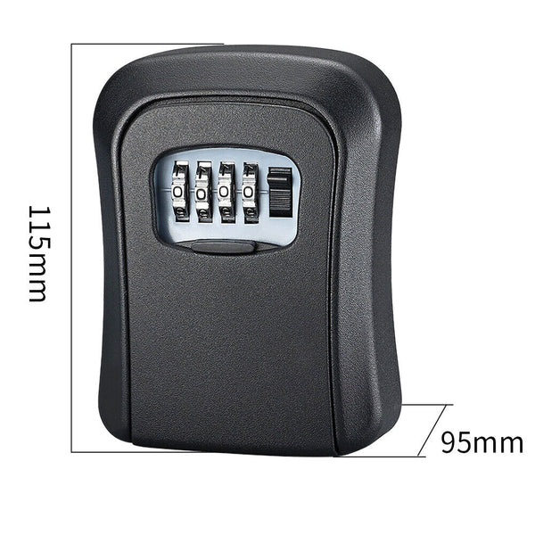 1/2pcs Wall Mounted Combination Lock Key Safe Storage Box Security Home Outdoor