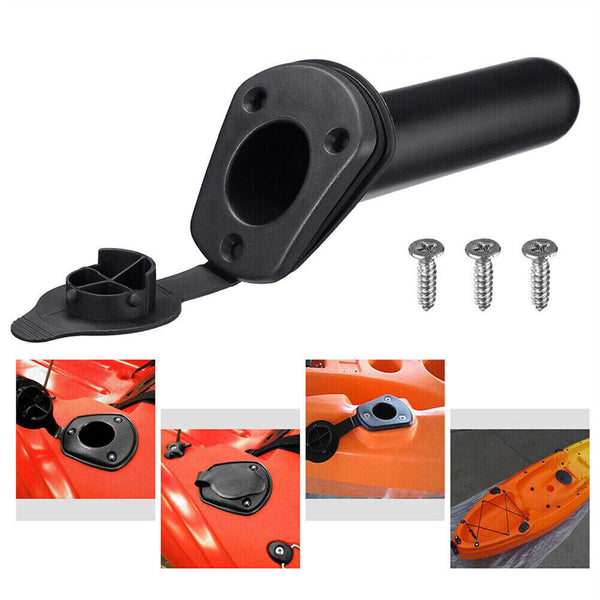 1/2X With Cap Cover Fishing Boat Rod Holder for Kayak Pole Bracket Flush Mount