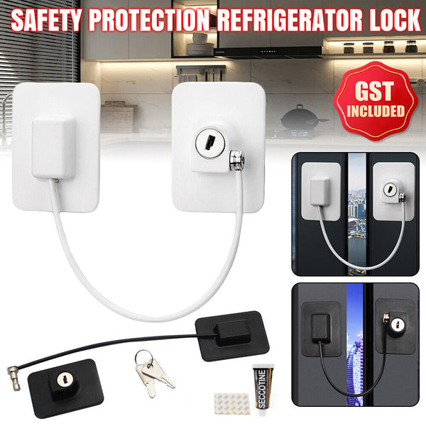 Refrigerator Lock Fridge Cabinet Child Safety Window Door Drawer Latches w/ Keys