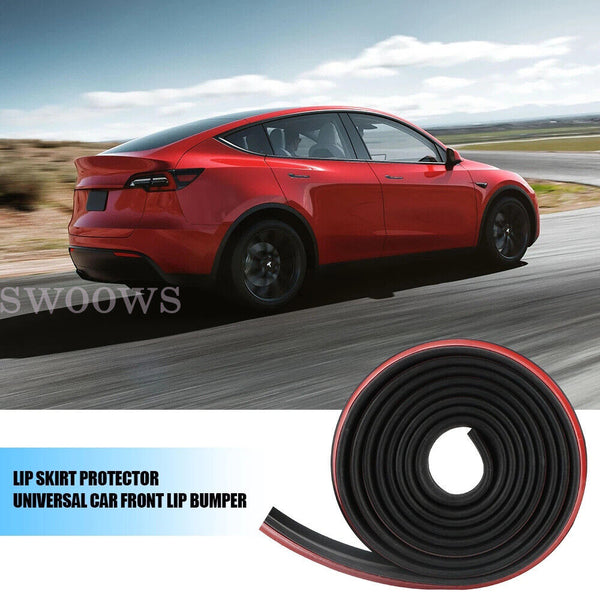2.5M Car Front Bumper Lip Splitter Body Side Spoiler Protector Rubber Universal