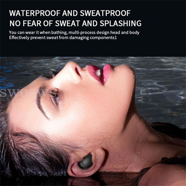 Bluetooth 5.0 Earphone Headset TWS Wireless Mini Earbuds Stereo Bass Headphones