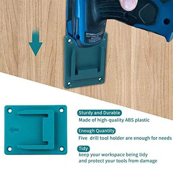 5/10 Slots Tool Holder For Bosch/Makita Bracket 18V Lithium Battery Machine Rack