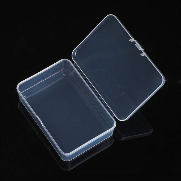 upto 10x Mini Clear Plastic Small Box Jewelry Storage Container Beads Case Box