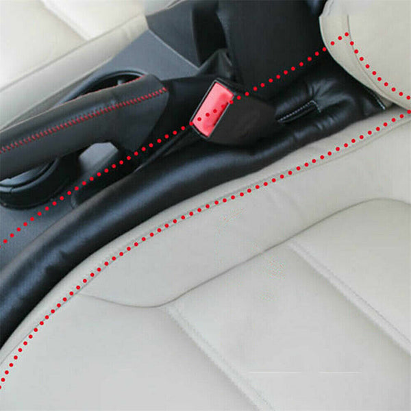 2Pcs Universal Auto Spacer Accessories Seat Gap Filler PU Leather Car Supply