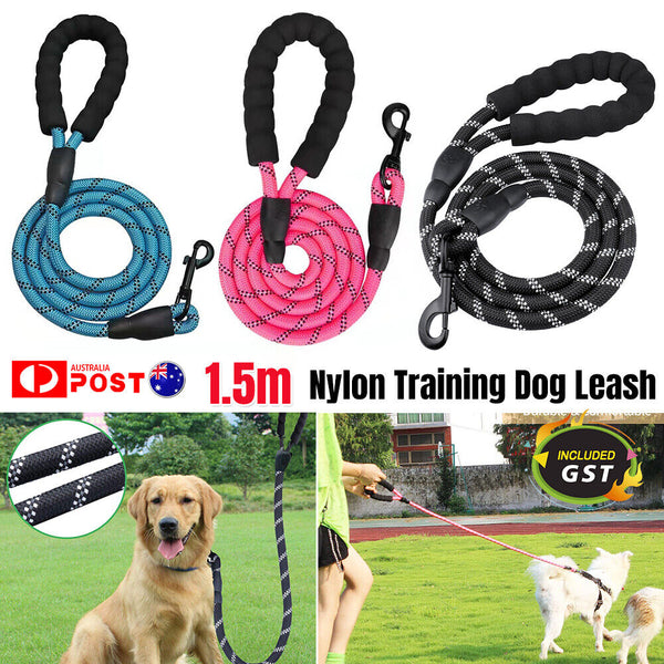 Nylon Training Dog Leash Heavy Duty Pet Products Strong Rope Recall Lead Leashes