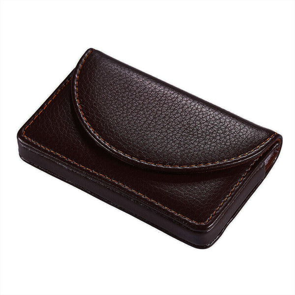 Portable Professional Leather Business Name Card Holder Credit Card Case Wallet