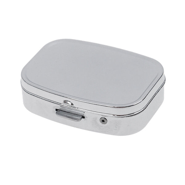 1-4 X Pill Containers Tablet Holder Medicine Metal Case Container Pocket Box