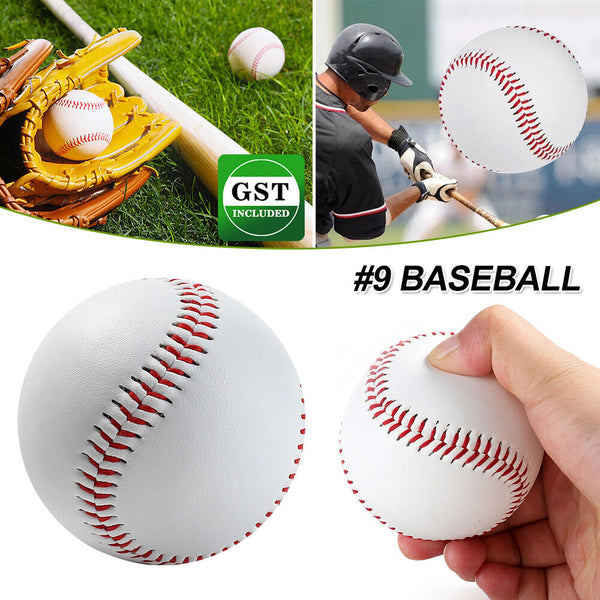 Blank Leather Baseball Wool Yarn Center 9inch Ball Professional Casual Base Ball