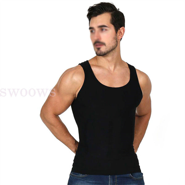 Men Sweat Body Shapers Vest Waist Trainer Slimming Corset Shapewear