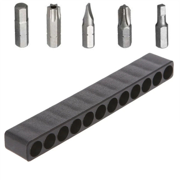 10PCS 12 Holes Hex Shank Storage Screwdriver Head-Bit Holder Holding Tool