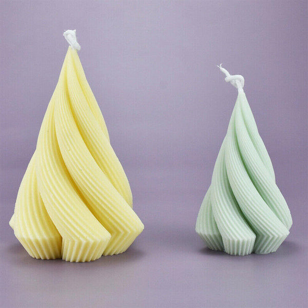 3D Silicone Candle Make Moulds DIY Art Cone Soap Wax Plaster Candles Mold Decor