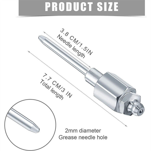 UP5x Grease Gun Needle Tip of The Mouth Removable Needle Nose Head Nozzle NEW