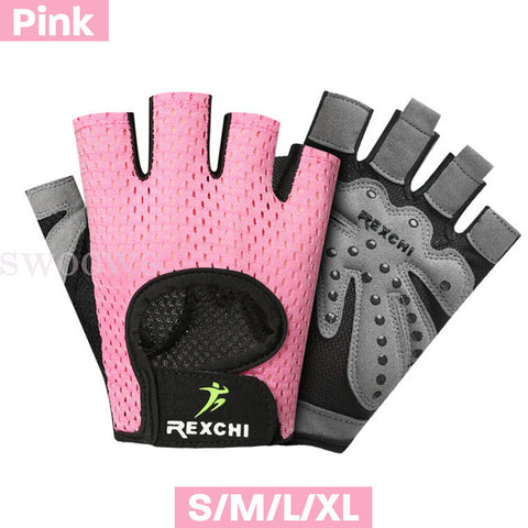 Women Fitness Gym Training Gloves Half Finger Gel Weight Lifting Workout Gloves