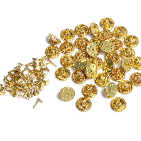 50/100/200X Replacement Butterfly Clutch Tie Tacks Pin Backs With Blank Pins OZ