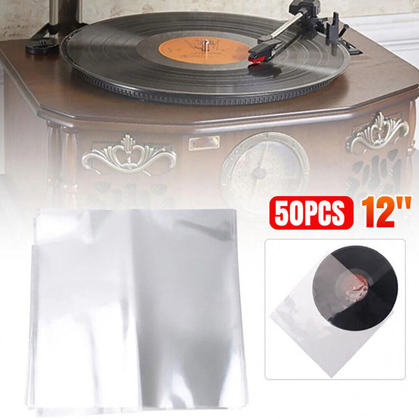 UP 200X Sleeves Outer LP Music Durable for 12" Vinyl Record Plastic Record Cover